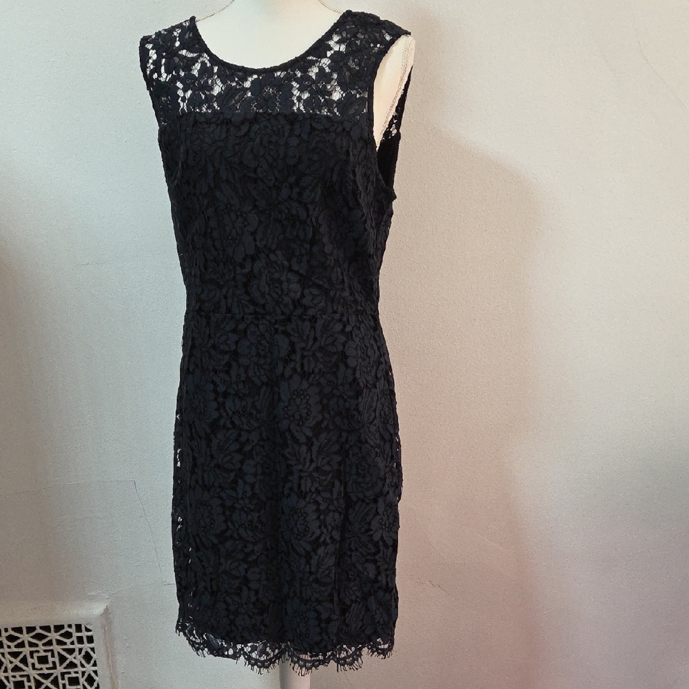 Banana Republic Black Lace Mini Dress